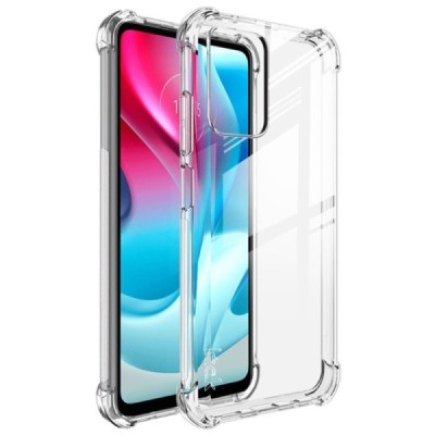 Xiaomi Redmi 10 Imak sustiprintos apsaugos kieto silikono TPU skaidrus dėklas - nugarėlė + apsauginė ekrano plėvelė | Priedai.lt