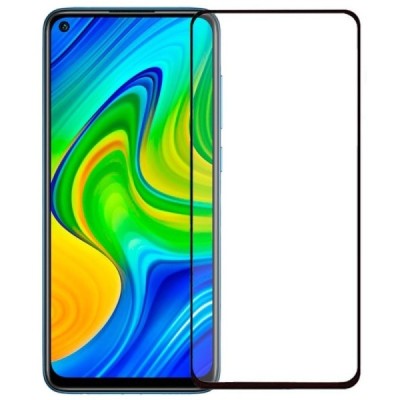 Xiaomi Redmi Note 9 „Rurihai“ 9H Tempered Glass sustiprintos apsaugos juodas pilnai dengiantis apsauginis ekrano stiklas 2.5D |