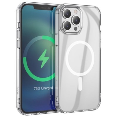 Hoco MagSafe Light Apple iPhone 13 Pro skaidrus silikoninis TPU dėklas | Priedai.lt