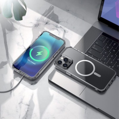 Hoco MagSafe Light Apple iPhone 13 Pro skaidrus silikoninis TPU dėklas | Priedai.lt