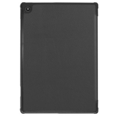 Lenovo Tab M10 FHD REL (X605FC) atverčiamas juodas odinis dėklas (sulankstomas) | Priedai.lt