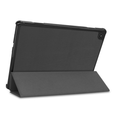 Lenovo Tab M10 FHD REL (X605FC) atverčiamas juodas odinis dėklas (sulankstomas) | Priedai.lt