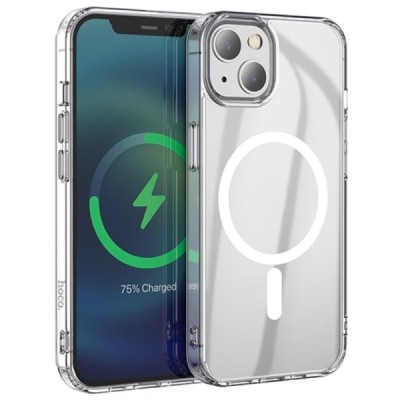 Hoco MagSafe Light Apple iPhone 13 Mini skaidrus silikoninis TPU dėklas | Priedai.lt