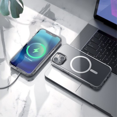 Hoco MagSafe Light Apple iPhone 13 Mini skaidrus silikoninis TPU dėklas | Priedai.lt