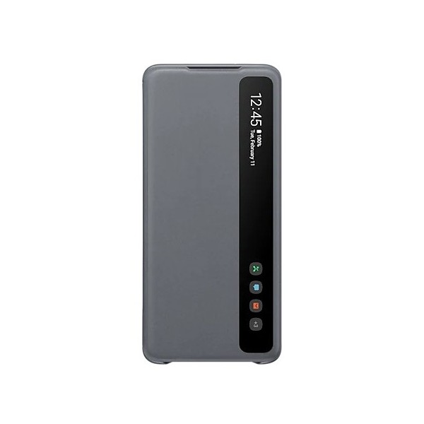 „Samsung“ Smart Clear View Cover atverčiamas dėklas - pilkas (Galaxy S20+)