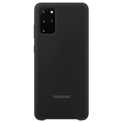 Samsung Galaxy S20+ (G985, G986) „Samsung“ Silicone Cover kieto silikono juodas dėklas | Priedai.lt