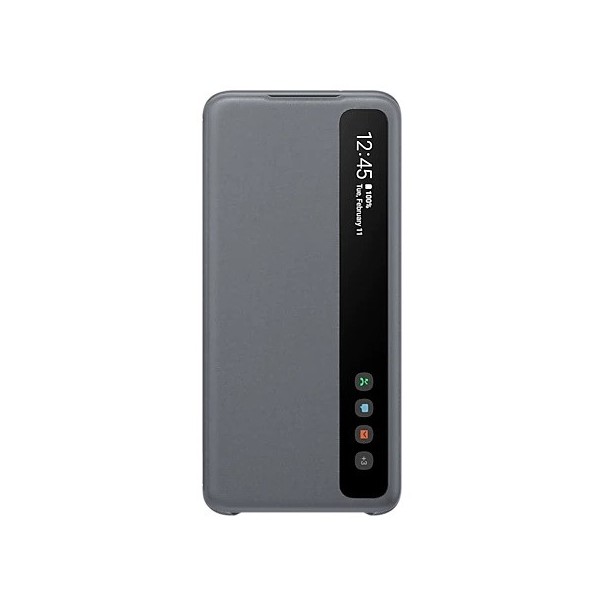 „Samsung“ Smart Clear View Cover atverčiamas dėklas - pilkas (Galaxy S20)