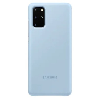 Samsung Galaxy S20+ (G985) originalus Smart Clear View Cover (EF-ZG985CLEGEU) atverčiamas šviesiai mėlynas dėklas - knygutė | Pr