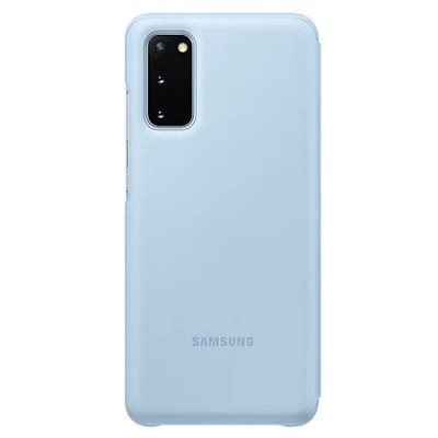 Samsung Galaxy S20 (G980) originalus Smart Led View Cover atverčiamas šviesiai mėlynas dėklas - knygutė | Priedai.lt