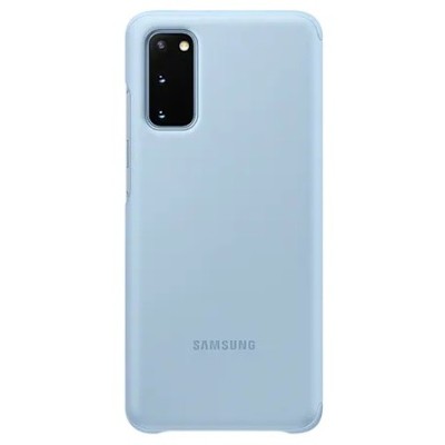 Samsung Galaxy S20 (G980) originalus Smart Clear View Cover (EF-ZG980CLEGEU) atverčiamas šviesiai mėlynas dėklas - knygutė | Pri