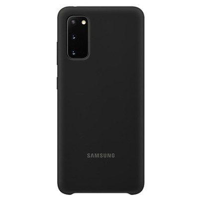 Samsung Galaxy S20 (G980) „Samsung“ Silicone Cover kieto silikono juodas dėklas | Priedai.lt