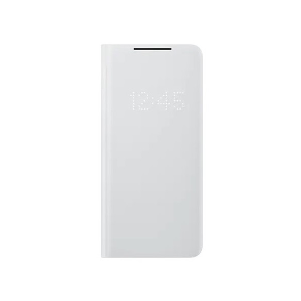 „Samsung“ Smart Led View Cover atverčiamas dėklas - šviesiai pilkas (Galaxy S21 Ultra)