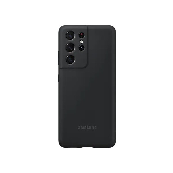 „Samsung“ Silicone Cover dėklas - juodas (Galaxy S21 Ultra)