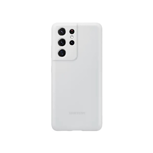 „Samsung“ Silicone Cover dėklas - šviesiai pilkas (Galaxy S21 Ultra)