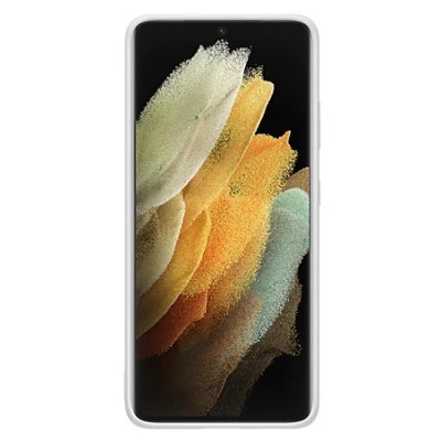 Samsung Galaxy S21 Ultra (G998B) „Samsung“ Silicone Cover kieto silikono šviesiai pilkas dėklas | Priedai.lt