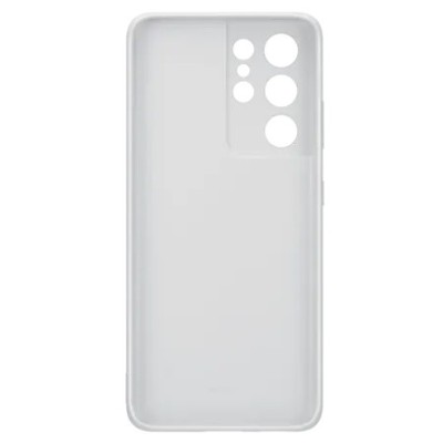 Samsung Galaxy S21 Ultra (G998B) „Samsung“ Silicone Cover kieto silikono šviesiai pilkas dėklas | Priedai.lt