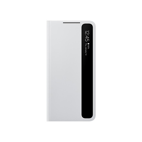„Samsung“ Smart Clear View Cover atverčiamas dėklas - šviesiai pilkas (Galaxy S21+)