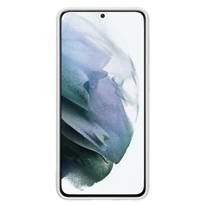 Samsung Galaxy S21 (G991B) „Samsung“ Silicone Cover kieto silikono šviesiai pilkas dėklas | Priedai.lt