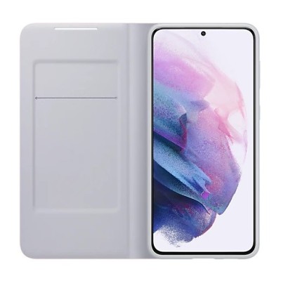 Samsung Galaxy S21+ (G996B) originalus Smart Led View Cover atverčiamas rožinis dėklas - knygutė | Priedai.lt