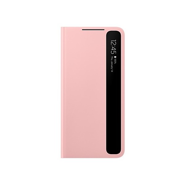 „Samsung“ Smart Clear View Cover atverčiamas dėklas - rožinis (Galaxy S21+)
