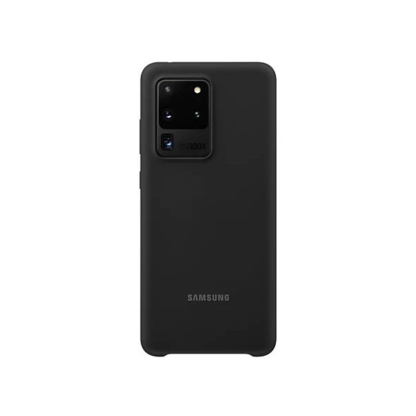 „Samsung“ Silicone Cover dėklas - juodas (Galaxy S20 Ultra)