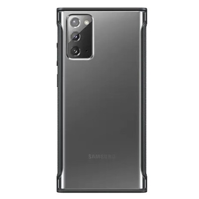 Samsung Galaxy Note 20 (N980F) „Samsung“ Clear Protective Cover kieto silikono juodas dėklas | Priedai.lt