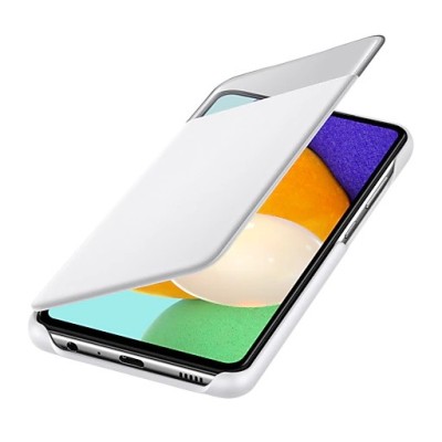 Samsung Galaxy A52 5G (A526B, A525F) originalus S View Wallet Cover atverčiamas baltas dėklas - knygutė | Priedai.lt
