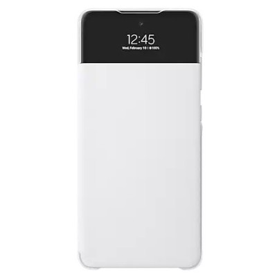 Samsung Galaxy A72 (A726B, A725F) originalus S View Wallet Cover atverčiamas baltas dėklas - knygutė | Priedai.lt