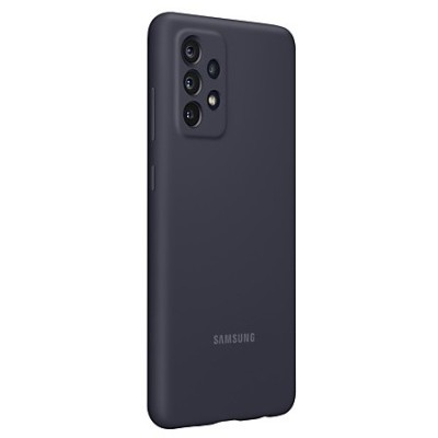 Samsung Galaxy A72 (A726B, A725F) „Samsung“ Silicone Cover kieto silikono juodas dėklas | Priedai.lt