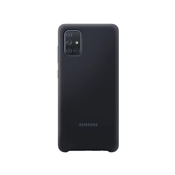„Samsung“ Silicone Cover dėklas - juodas (Galaxy A71)