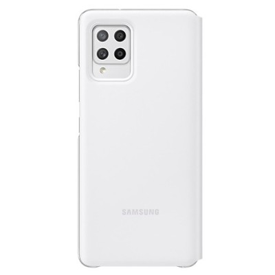 Samsung Galaxy A42 5G originalus S View Wallet Cover atverčiamas baltas dėklas - knygutė | Priedai.lt