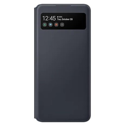 Samsung Galaxy A42 5G originalus S View Wallet Cover atverčiamas juodas dėklas - knygutė | Priedai.lt