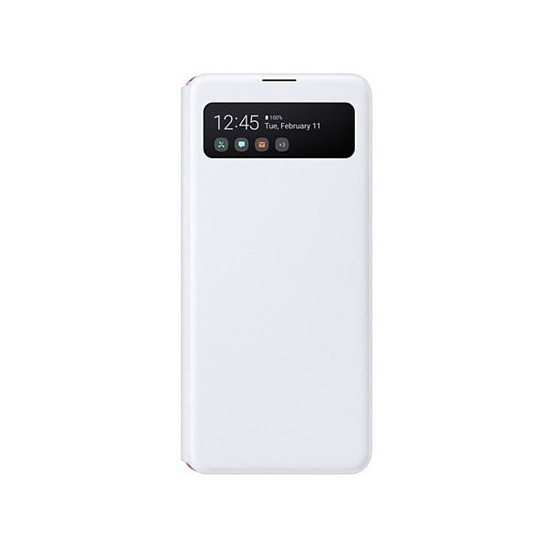 „Samsung“ S View Wallet Cover atverčiamas dėklas - baltas (Galaxy A41)