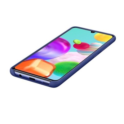 Samsung Galaxy A41 (A415F) „Samsung“ Silicone Cover kieto silikono mėlynas dėklas | Priedai.lt