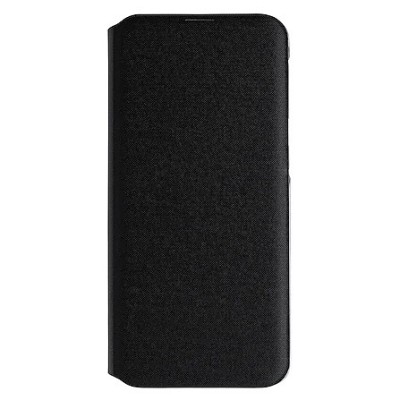 Samsung Galaxy A20e (A202F) originalus Wallet Cover atverčiamas juodas odinis dėklas - piniginė | Priedai.lt