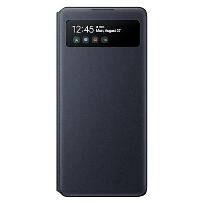 Samsung Galaxy S10 Lite (G970) originalus S View Wallet Cover atverčiamas juodas dėklas - knygutė | Priedai.lt