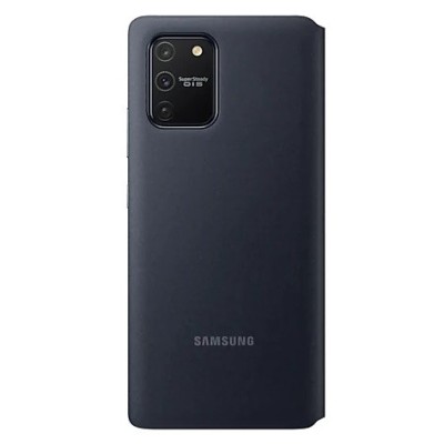 Samsung Galaxy S10 Lite (G970) originalus S View Wallet Cover atverčiamas juodas dėklas - knygutė | Priedai.lt