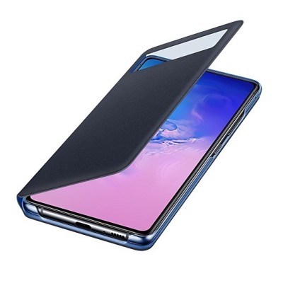 Samsung Galaxy S10 Lite (G970) originalus S View Wallet Cover atverčiamas juodas dėklas - knygutė | Priedai.lt