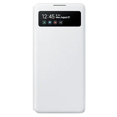 Samsung Galaxy S10 Lite (G970) originalus S View Wallet Cover atverčiamas baltas dėklas - knygutė | Priedai.lt