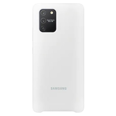 Samsung Galaxy S10 Lite (G970) „Samsung“ Silicone Cover kieto silikono baltas dėklas | Priedai.lt