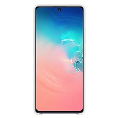 Samsung Galaxy S10 Lite (G970) „Samsung“ Silicone Cover kieto silikono baltas dėklas | Priedai.lt