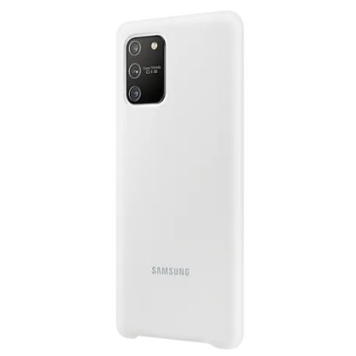 Samsung Galaxy S10 Lite (G970) „Samsung“ Silicone Cover kieto silikono baltas dėklas | Priedai.lt