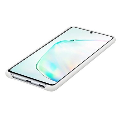 Samsung Galaxy S10 Lite (G970) „Samsung“ Silicone Cover kieto silikono baltas dėklas | Priedai.lt