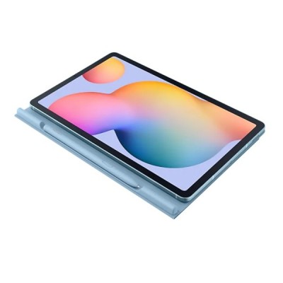 Originalus Samsung Galaxy Tab S6 Lite 10.4 (P615, P610, P613, P619) Book Cover EF-BP610 atverčiamas mėlynas odinis dėklas | Prie