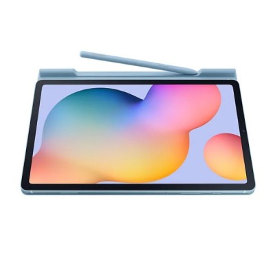 Originalus Samsung Galaxy Tab S6 Lite 10.4 (P615, P610, P613, P619) Book Cover EF-BP610 atverčiamas mėlynas odinis dėklas | Prie