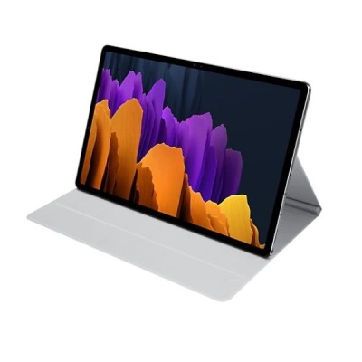 Originalus Samsung Galaxy Tab S7 FE 12.4", S7+ 12.4" (T976) Book Cover EF-BT970 atverčiamas pilkas odinis dėklas | Priedai.lt