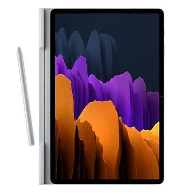 Originalus Samsung Galaxy Tab S7 FE 12.4", S7+ 12.4" (T976) Book Cover EF-BT970 atverčiamas pilkas odinis dėklas | Priedai.lt