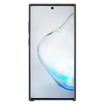 Samsung Galaxy Note 10+ (N975F) „Samsung“ Silicone Cover kieto silikono juodas dėklas | Priedai.lt