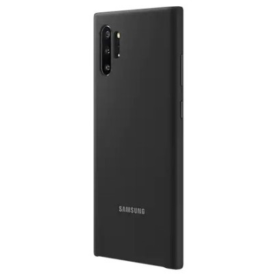 Samsung Galaxy Note 10+ (N975F) „Samsung“ Silicone Cover kieto silikono juodas dėklas | Priedai.lt