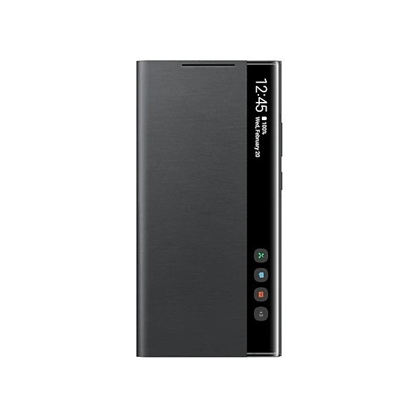 „Samsung“ Smart Clear View Cover atverčiamas dėklas - juodas (Galaxy Note 20 Ultra)